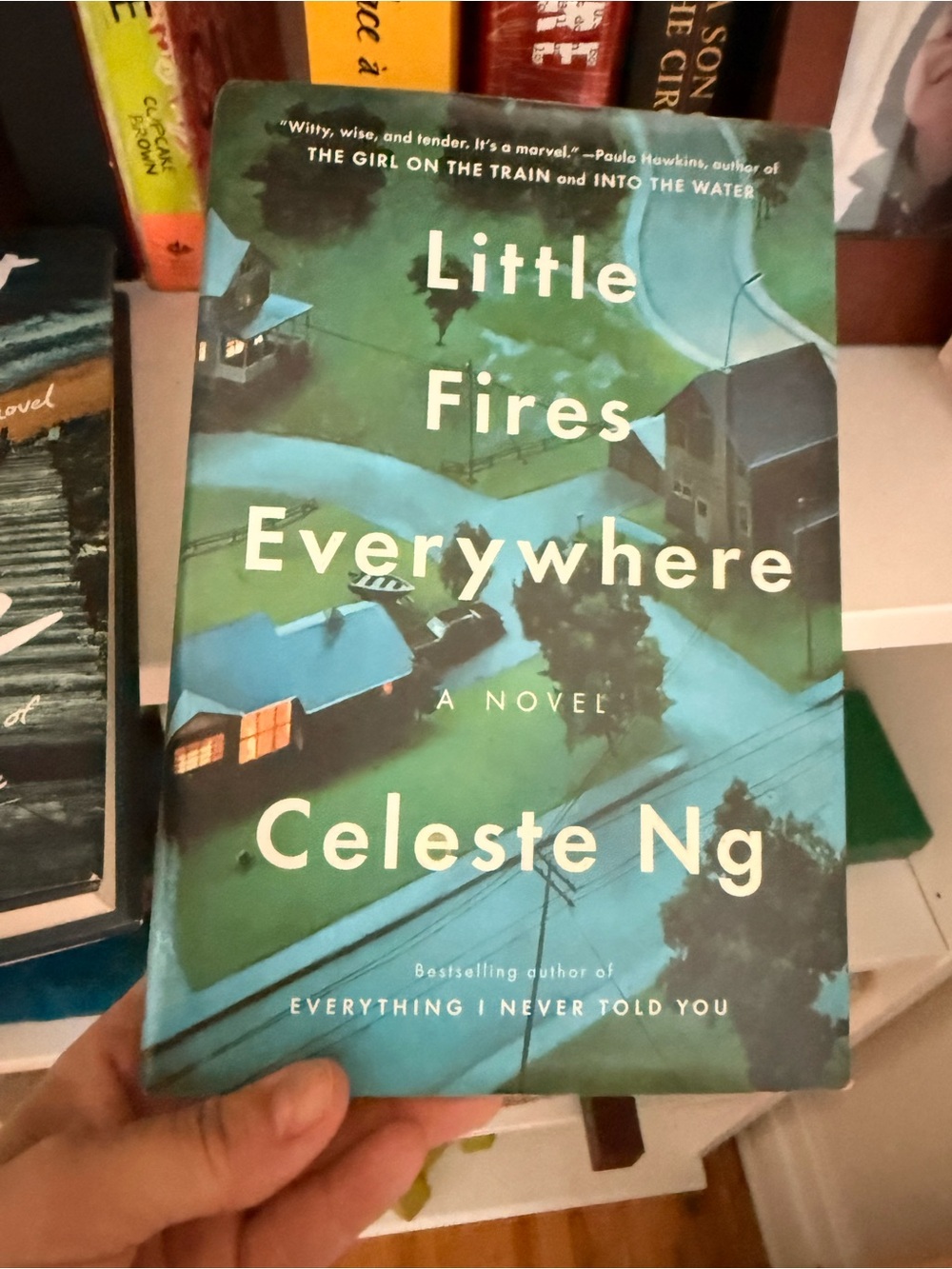 Little Fires Everywhere by Celeste Ng - Teal & Green Hardcover